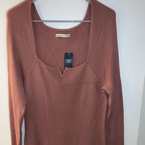 Abercrombie & Fitch Long sleeve Midi dress